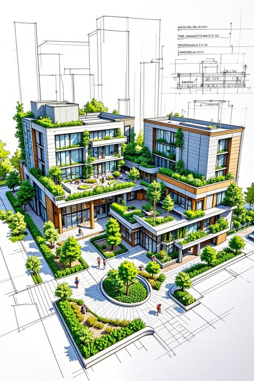 Architectural sketch by One thought on Tensor.Art
