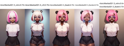 (SD Version) Concept:Manba (Gyaru/Ganguro/Yamanba) by Kazami on Tensor.Art