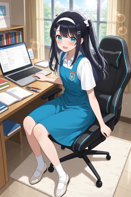 Malaysian School Uniform (Pinafore Dress) by Alicelingmika on Tensor.Art