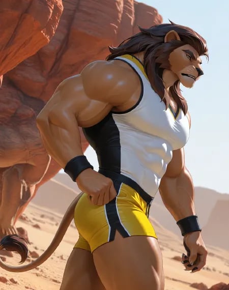 Lionman (Egyxos) (NoobAI) (AD) by user_720431629750874608 on Tensor.Art