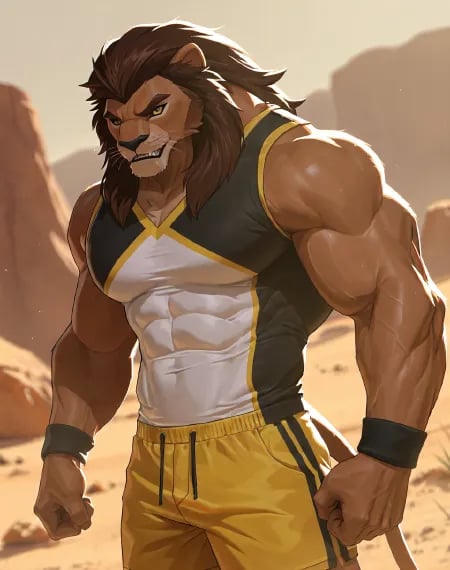 Lionman (Egyxos) (NoobAI) (AD) by user_720431629750874608 on Tensor.Art