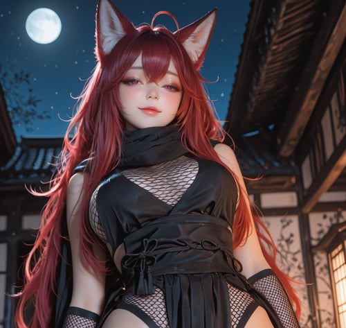 渔网忍者-（cosplay）（情趣制服）Fishnet Ninja - (Cosplay) by miaomiao on Tensor.Art