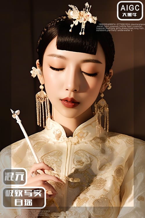 混元极致写实-白瑶 by 大黑牛AI on Tensor.Art