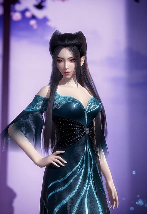 DJ_焰灵姬-蓝衣舞姬-Image by DJ大江东去小号1 on Tensor.Art