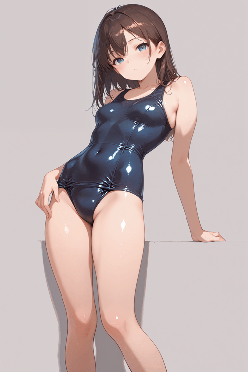旧旧スクール水着/more old school swimsuit by yy on Tensor.Art