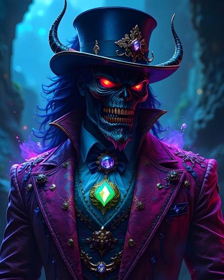 Elegance of the Underworld: Top Hat of Shadows by Theyron_Arrel on Tensor.Art