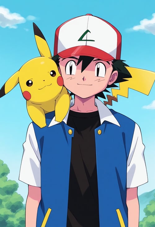Ash Ketchum - Satoshi Kanto version by Redyaan by user_680967095118289292 on Tensor.Art