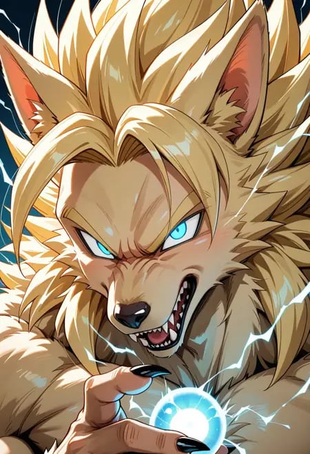 SUPER SAIYAN WEREWOLF by user_720431629750874608 on Tensor.Art