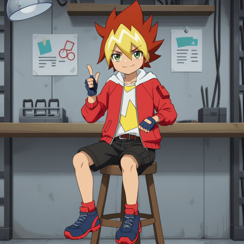 Yuga Ohdo - Yu-Gi-Oh! SEVENS by tibaltcosmos on Tensor.Art