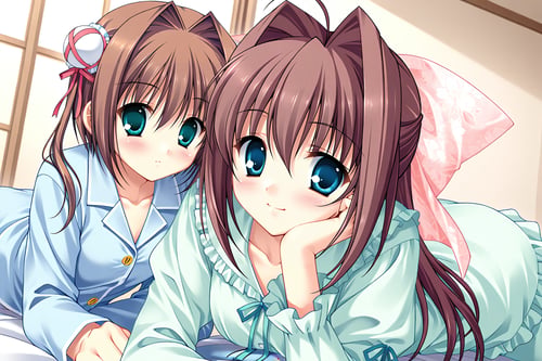 朝倉姉妹(D.C.II 〜ダ・カーポII〜)/ Asakura Sisters (D.C.II) by azrakuC on Tensor.Art