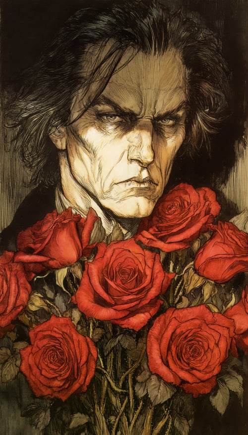 Arthur Rackham, Pen and Ink and Watercolor illustr by inknoir on Tensor.Art