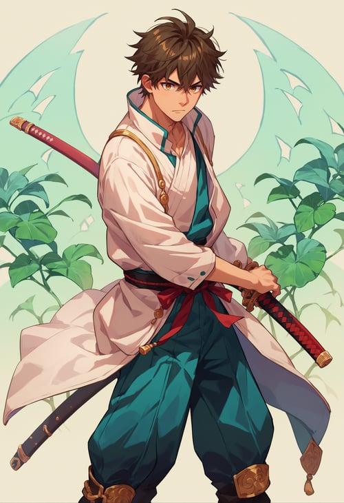 (PonyXL pose) Battoujutsu (ready to draw sword pose) | 居合 · 抜刀 by Akiseki on Tensor.Art