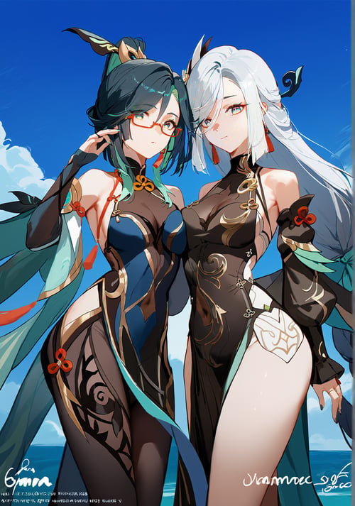 (A3|Pony|Kohaku)SDXL_Lora-仙人师徒仨(全服装):闲云&申鹤&甘雨-原神 by Tangerboom on Tensor.Art
