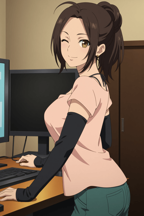 Asuka Fuji 藤 明日香 (SHIROBAKO) - Player1ready by Ttan on Tensor.Art