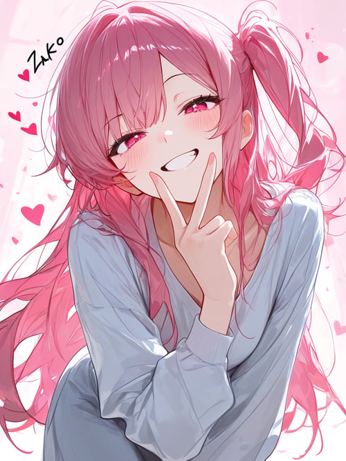 smug face pose / メスガキポーズ by Min on Tensor.Art