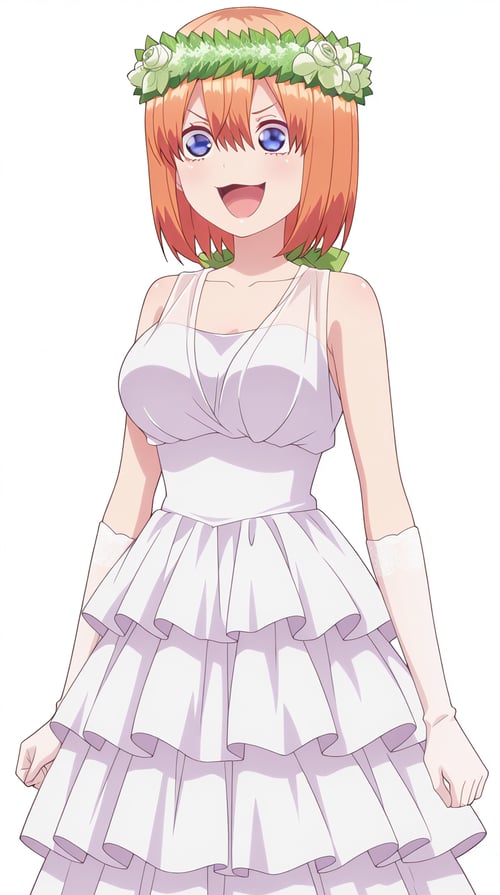 Yotsuba Nakano (中野 四葉) Wedding Dress - Clothing by GleamingBlue on Tensor.Art