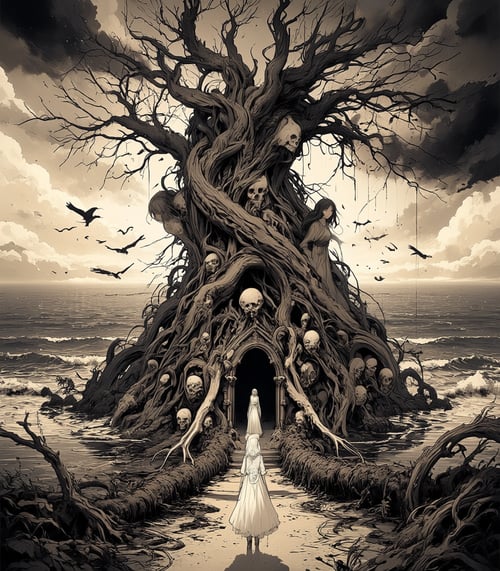 Home of The Ancients - Background / Character Crea by inknoir on Tensor.Art