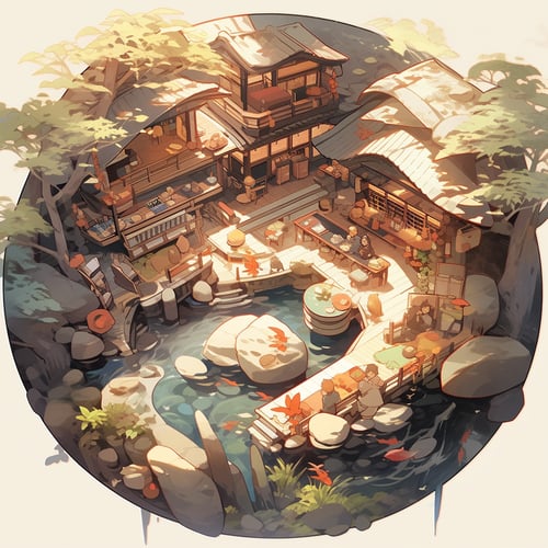 古风微观建筑 by 秃头哈基米 on Tensor.Art