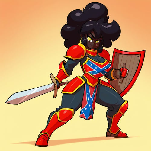 Dixie Flag Print by Black Paladin on Tensor.Art