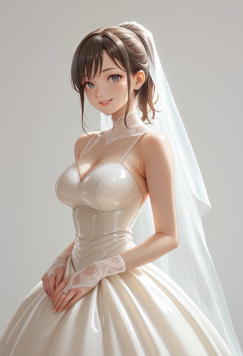 Latex Wedding Dress by miaomiao on Tensor.Art