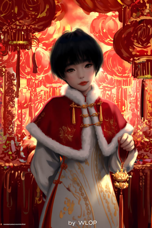 [Anima] Wlop/王凌 《鬼刀》/《GhostBlade》- Artist Style by flyx3 on Tensor.Art
