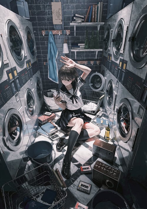 画风 河底9 Houtei9 style 【krea2】 by Alex on Tensor.Art