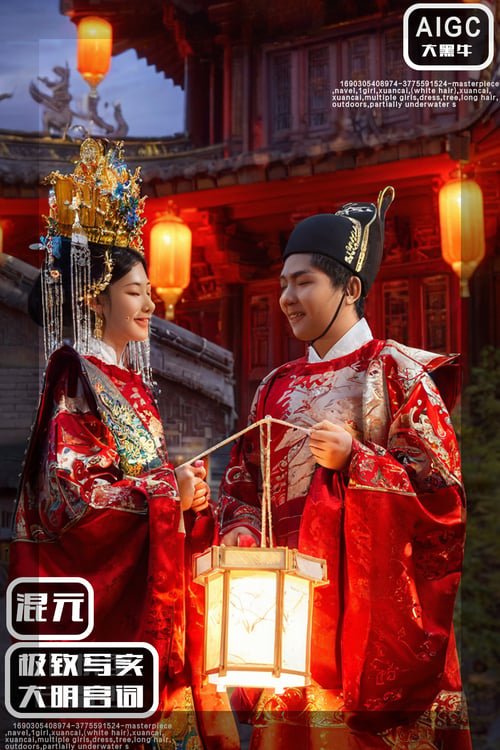 混元-极致写实-大明宫词 by 大黑牛AI on Tensor.Art