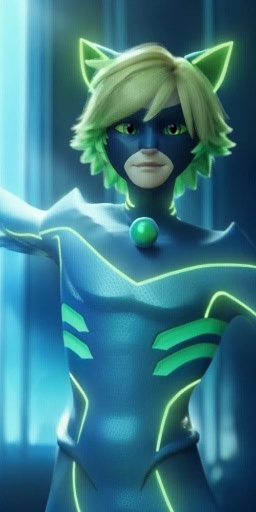 Aqua Noir S6, Ladybug, Miraculous, SD1.5 by Tetete on Tensor.Art