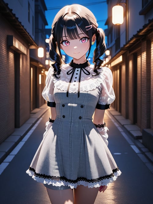 Lace frills short dress 2 by luxiaoai on Tensor.Art