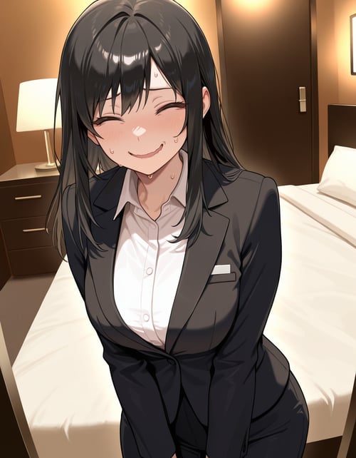 Nervous Smile With Line / 引きつった笑顔 by Min on Tensor.Art