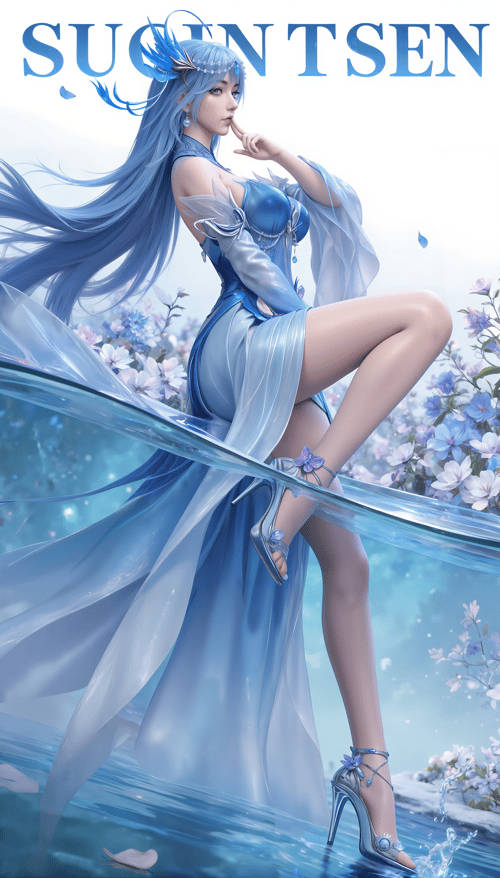 DJ_蓝仙-原皮肤-完美世界 by DJ大江东去 on Tensor.Art
