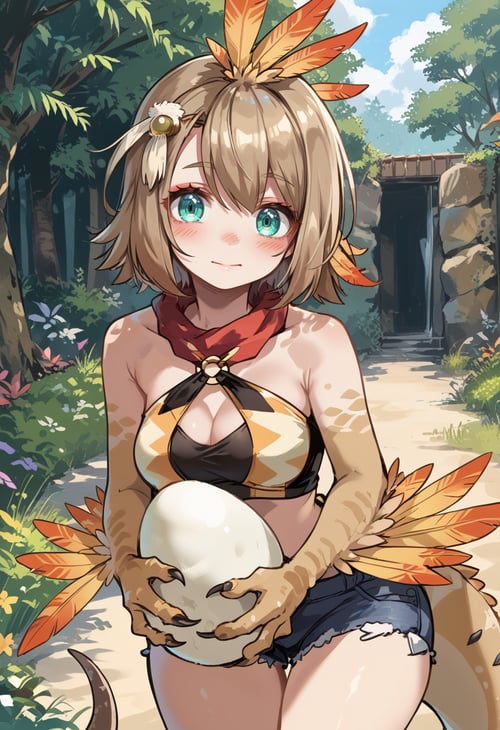Monster Hunter - kulu-ya-ku girl(クルルヤック, 搔鳥) PonyX by miaomiao on Tensor.Art