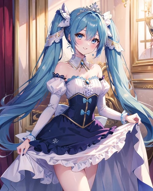 Snow Miku 2019 | 雪ミク2019 | Hatsune Miku by ishiwatafox117 on Tensor.Art