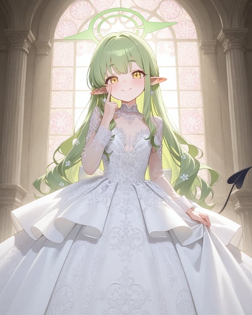 Wedding dress: The Silver Queen by miaomiao on Tensor.Art