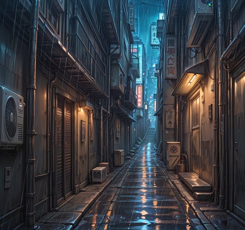 Modern Back Alley (IL) by Vegs on Tensor.Art