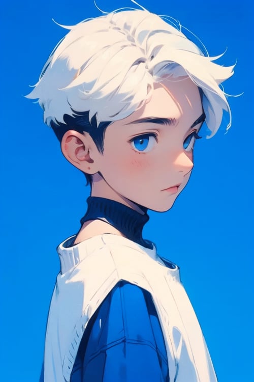 克莱因蓝二次元头像(于修) by 于修 on Tensor.Art