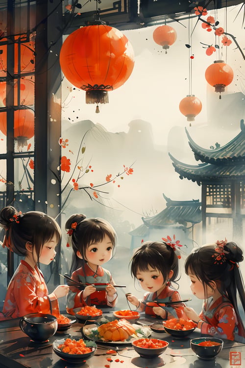 当水墨遇上水彩 by tensorxy on Tensor.Art