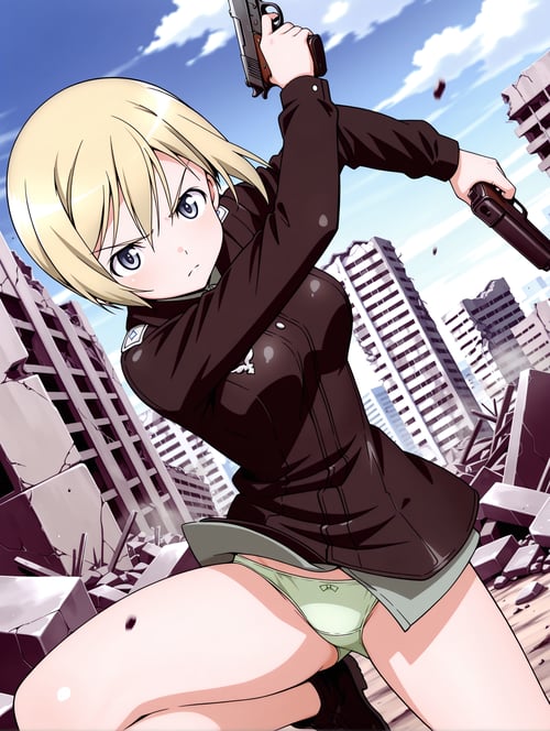 【Illustrious】 エーリカ・ハルトマン ストライクウィッチーズ (Erica Hartma by sg5e3 on Tensor.Art