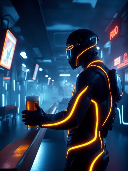 Tron Legacy style FLUX by Stablefan23 on Tensor.Art