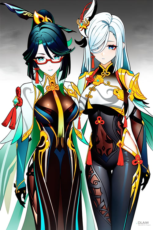 (A3|Pony|Kohaku)SDXL_Lora-仙人师徒仨(全服装):闲云&申鹤&甘雨-原神 by Tangerboom on Tensor.Art