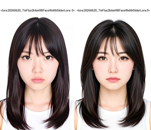 20260620_TinFlux2klein9BFaceWidthSliderLora 脸形滑块 by 天TIN on Tensor.Art