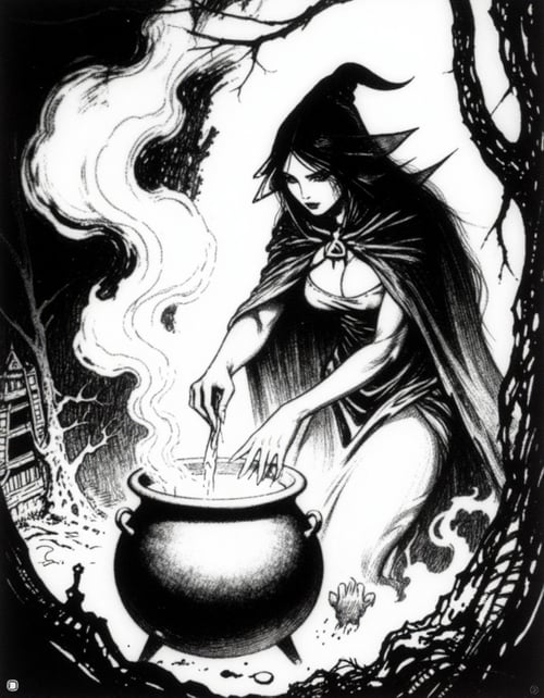 FRAZETTA Ink Style by inknoir on Tensor.Art