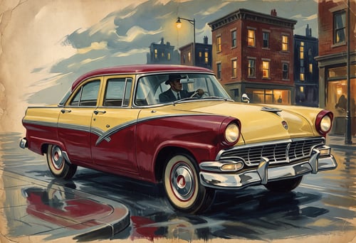 Vintage pulp art style by PrivateHindsight on Tensor.Art
