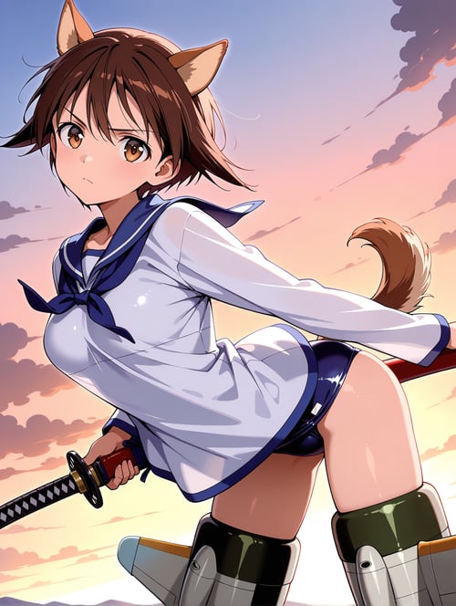 【Illustrious】 宮藤 芳佳 ストライクウィッチーズ (Miyafuji Yoshika) by sg5e3 on Tensor.Art