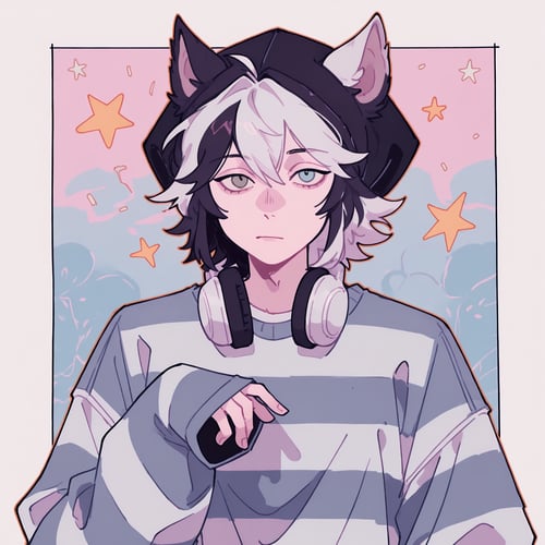 Flat Comic 🎧✨ by PinkCotton 🎐 on Tensor.Art