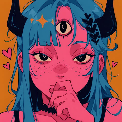 Flat Comic 🎧✨ by PinkCotton 🎐 on Tensor.Art