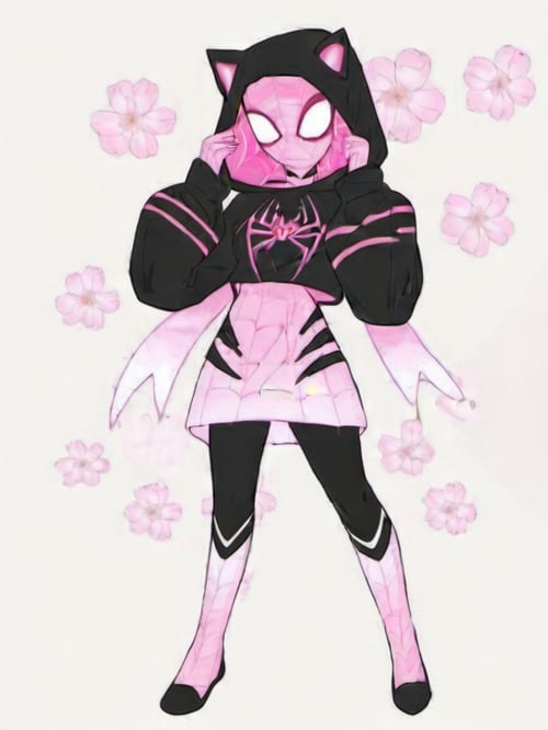 Pink spider gril by Joyaiart on Tensor.Art