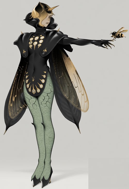 VisualNote Queen Bee Girl Concept Art by VisualNote on Tensor.Art