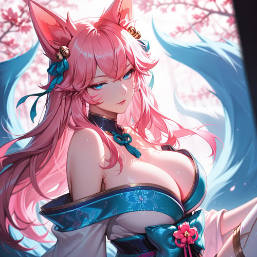 Spirit Blossom Ahri / League of Legends by Blossom on Tensor.Art