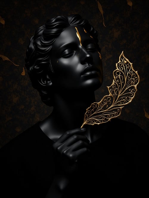 GILDED SHADOWS : AURUM NOIR OPULENCE by Irman Franklin on Tensor.Art